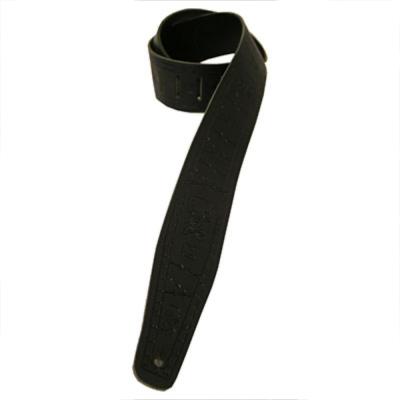 Perri’s ペリーズ P25FE-6899 2.5インチ Black Belt Leather SKULLS 革 ギターストラップ