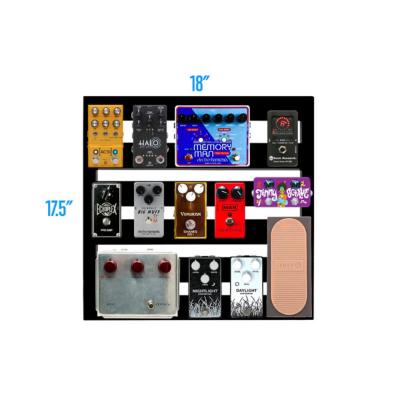 ペダルトレイン エフェクターボード 45×44（cm） Pedaltrain PT-XD18-SC ペダルボード すのこタイプ（簀） ソフトケース付 エフェクターケース 設置例