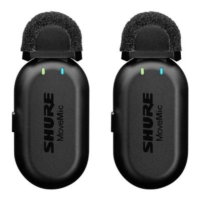 SHURE シュアー MV-TWO-KIT-J-Z6 MoveMic Two Receiver Kit 2チャンネルのクリップオンワイヤレスマイクロホン 受信機付き ワイヤレスマイク シュア マイク