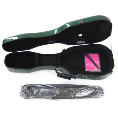 コンサートウクレレケース ARANJUEZ アランフェス CAUK-16C メタリックグリーン (ダークグリーン) 63A ウクレレケース コンサート用 カーボン製 ケース内部、付属品