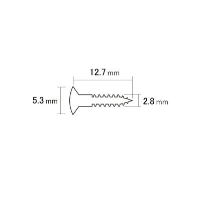 SCUD スカッド MRC-PGSCWN-I ストラトキャスタータイプピックガード用ビス インチサイズ レリック仕様 19個入り サイズ図画像