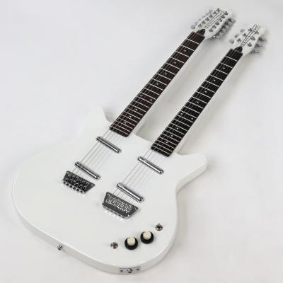 Danelectro ダンエレクトロ DOUBLE NECK 6-12 WHT ダブルネック エレキギター ボディエンドからサイド