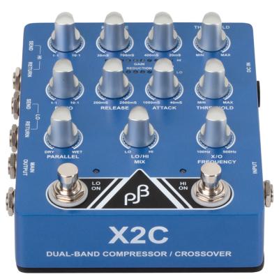 PHIL JONES BASS フィルジョーンズベース X2C Dual Band Compressor Crossover ベース用 多機能デュアルコンプレッサー ペダル 本体画像 正面