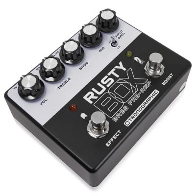 Tronographic トロノグラフィック Rusty Box Japan Edition ベースプリアンプ ベースエフェクター 本体画像 斜め