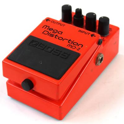 【中古】 メガディストーション  エフェクター BOSS MD-2 Mega Distortion ギターエフェクター ディストーション input側サイド