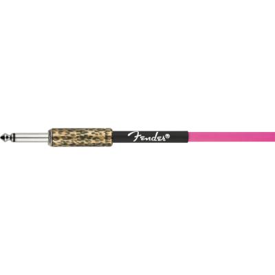 Fender フェンダー Joe Strummer 13ft Instrument Cable Pink Leopard 4m ギターケーブル シールドケーブル ロゴ画像