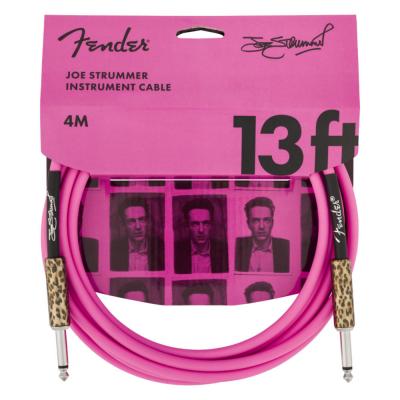 Fender フェンダー Joe Strummer 13ft Instrument Cable Pink Leopard 4m ギターケーブル シールドケーブル パッケージ表画像