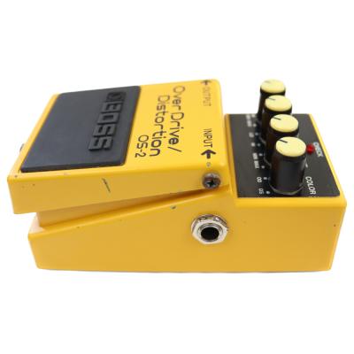 【中古】オーバードライブ ディストーション エフェクター BOSS OS-2 OverDrive Distortion ギターエフェクター 本体画像 横 