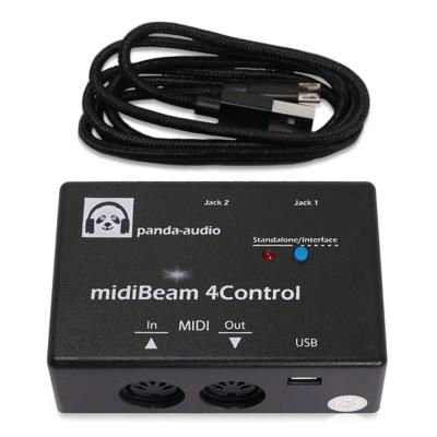 pandaMidi Solutions midiBeam 4C USB-MIDIインターフェイス 本体と付属ケーブル