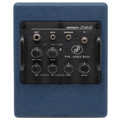 PHIL JONES BASS フィルジョーンズベース NANOBASS X4C Midnight Blue 小型ベースアンプ コンボ USBモバイルバッテリー対応 コントロールパネル