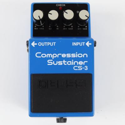 【中古】 コンプレッサー エフェクター BOSS CS-3 Compression Sustainer Made in Japan ギターエフェクター 正面