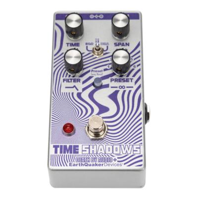 Earthquaker Devices アースクエイカーデバイセス EQD Time Shadows サブハーモニックマルチディレイレゾネーター ギターエフェクター 斜めアングル画像