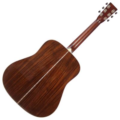 エレアコ マーチン MARTIN D-28 Standard Schertlerピックアップ搭載 正規輸入品 エレクトリックアコースティックギター ボディバック画像