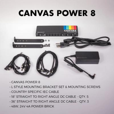 WALRUS AUDIO ウォルラスオーディオ WAL-CANV/PWR8 Canvas Power 8 パワーサプライ 専用電源アダプター付属 セット画像