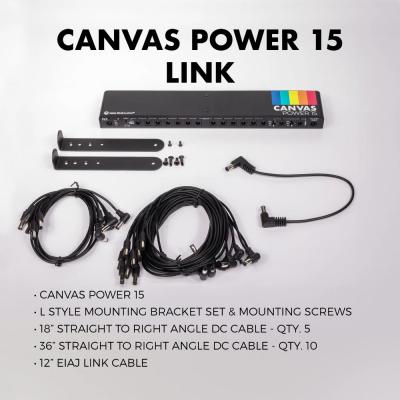 WALRUS AUDIO ウォルラスオーディオ WAL-CANV/PWR15L Canvas Power 15 パワーサプライ リンクケーブル付属 セット画像