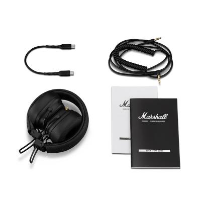 MARSHALL マーシャル Major V Black Bluetooth 5.3 ワイヤレスヘッドホン 製品内容