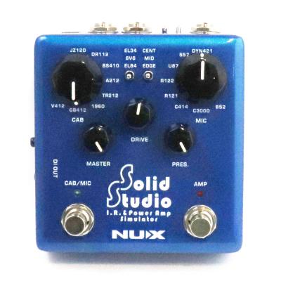 【中古】 パワーアンプシミュレーター エフェクター NUX NSS-5 Solid Studio I.R.&Power Amp simulator ギターエフェクター 正面