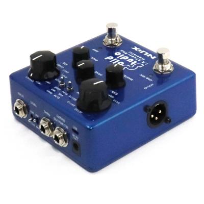 【中古】 パワーアンプシミュレーター エフェクター NUX NSS-5 Solid Studio I.R.&Power Amp simulator ギターエフェクター IN/OUT側サイド