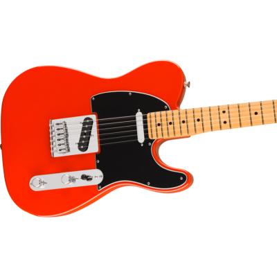 Fender フェンダー Player II Telecaster MN Coral Red エレキギター テレキャスター ボディ斜めアングル画像