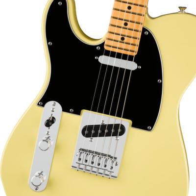 Fender フェンダー Player II Telecaster Left-Handed MN Hialeah Yellow レフティ エレキギター テレキャスター ボディアップ画像