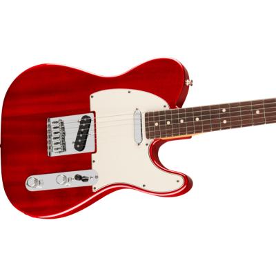 Fender フェンダー Player II Telecaster RW Transparent Cherry エレキギター テレキャスター ボディ斜めアングル画像