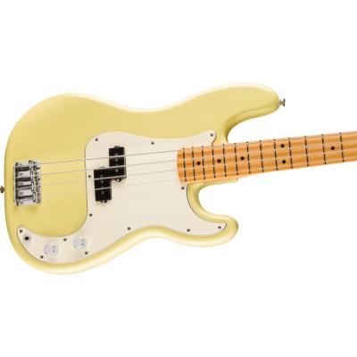 Fender フェンダー Player II Precision Bass MN Hialeah Yellow エレキベース プレシジョンベース ボディ斜めアングル画像