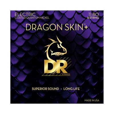 DR DRAGON SKIN＋ DEQ-8/11 11-80 コーティング弦 8弦エレキギター弦