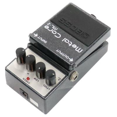 【中古】メタルコア エフェクター BOSS ML-2 Metal Core ハイゲイン ディストーション エフェクター 本体画像 斜め 