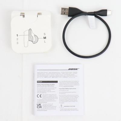 【中古】 イヤホン BOSE QUIET COMFORT ULTRA EARBUDS WHITE ノイズキャンセリングイヤホン イマーシブオーディオ 付属品