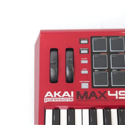 【中古】 MIDIコントローラー AKAI MAX 49 USB MIDI CVコントローラー ピッチベンド、モジュレーションホイール汚れ付着