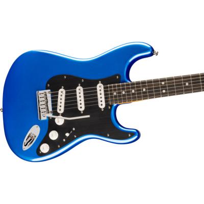 Fender フェンダー American Ultra II Stratocaster EB Noble Blue エレキギター ストラトキャスター ボディ斜めアングル画像