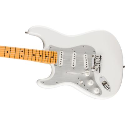 Fender フェンダー American Ultra II Stratocaster Left-Hand MN Avalanche レフティ エレキギター ストラトキャスター ボディ斜めアングル画像