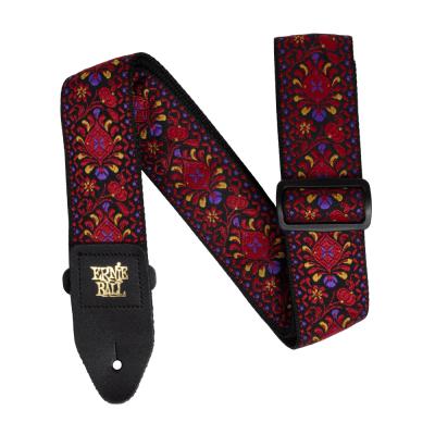 ERNIE BALL アーニーボール 5369 CRIMSON ROYAL BLOOM Jacquard Strap ギターストラップ