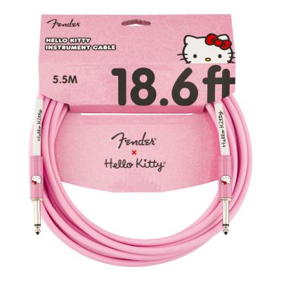 Fender フェンダー Fender x Hello Kitty Instrument Cable Pink 18.6フィート ギターケーブル ギターシールド