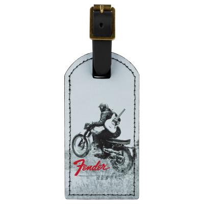 Fender フェンダー Fender Vintage Ad Luggage Tag Motorcycle Rider ラゲッジタグ