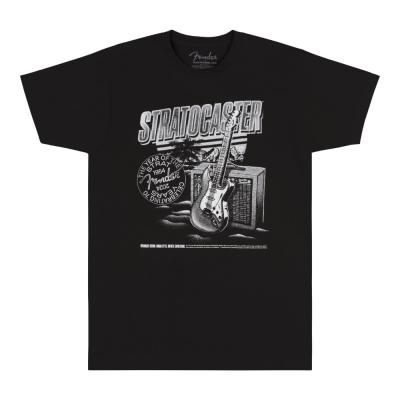 Fender フェンダー Fender Stratocaster 70th Anniversary Tee Black XL Tシャツ