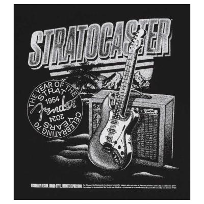 Fender フェンダー Fender Stratocaster 70th Anniversary Tee Black XXL 半袖 Tシャツ デザイン