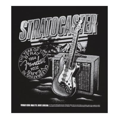 Fender フェンダー Stratocaster 70th Anniversary Tee Black L 半袖 Tシャツ デザイン