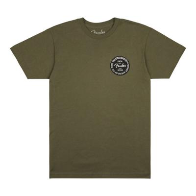 Fender フェンダー Stratocaster 70th Anniversary Badge Tee Olive S