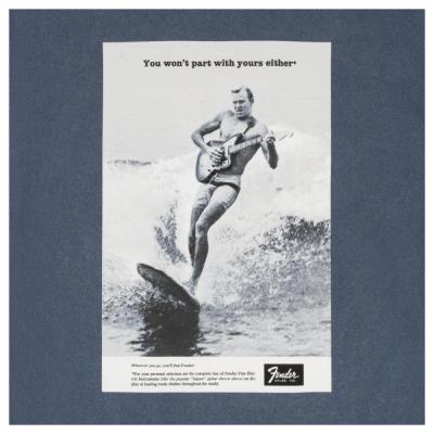 Fender フェンダー Vintage Ad Surfer Tee Ocean Mサイズ Tシャツ 半袖 デザイン詳細