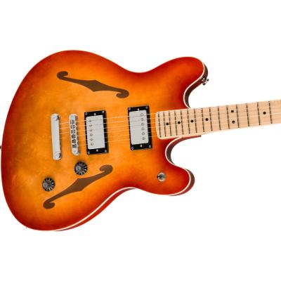 Squier スクワイヤー スクワイア Affinity Series Starcaster Deluxe Maple Fingerboard Sienna Sunburst ボディトップ