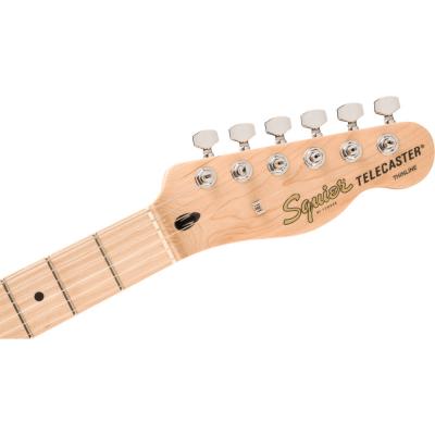 Squier スクワイヤー スクワイア Affinity Series Telecaster Thinline Maple Fingerboard White Pickguard 3-Color Sunburst エレキギター ヘッド表