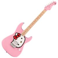 Squier スクワイヤー スクワイア Limited Edition Hello Kitty Stratocaster with Gig Bag Maple Fingerboard Pink エレキギター