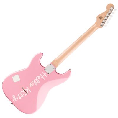 Squier スクワイヤー スクワイア Limited Edition Hello Kitty Stratocaster with Gig Bag Maple Fingerboard Pink エレキギター ボディバック