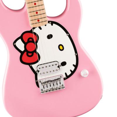 Squier スクワイヤー スクワイア Limited Edition Hello Kitty Stratocaster with Gig Bag Maple Fingerboard Pink エレキギター ボディトップ