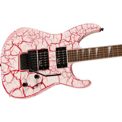 Jackson ジャクソン X Series Soloist SLX DX Bloodshot Crackle エレキギター ボディ斜めアングル画像