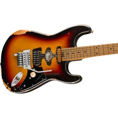 EVH イーブイエイチ EVH Limited Edition Frankenstein Relic Series Maple Fingerboard Vintage Sunburst ボディトップ