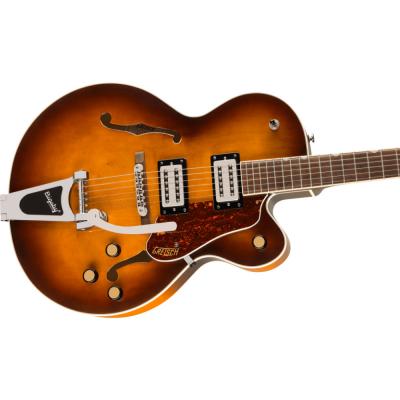 GRETSCH グレッチ G2420T Streamliner Hollow Body with Bigsby RBSTO エレキギター フルアコ ボディ斜めアングル画像