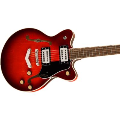 GRETSCH グレッチ G2655 Streamliner Center Block Jr. Double-Cut with V-Stoptail CLRT BRST エレキギター セミアコースティックギター ボディ斜めアングル画像