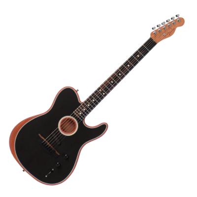 Fender フェンダー American Acoustasonic Telecaster Black エレクトリックアコースティックギター エレアコギター アウトレット